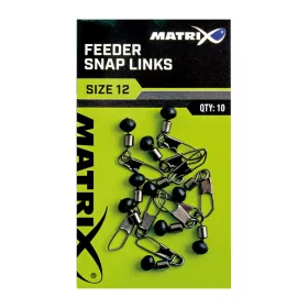 Matrix Feeder Bead Snap Links 14 Krętlik 10szt