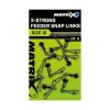 Matrix X-Strong Feeder Bead Snap Links 10 Agrafki z krętlikiem 10szt