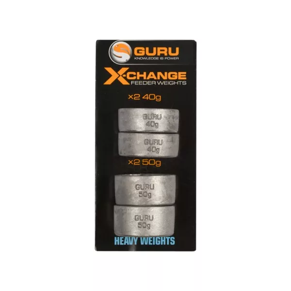 Guru X-Change Distance Feeder Pack Heavy Akcesorium do podajnika bocznego 40+50gr - Zestaw wymiennych obciążników