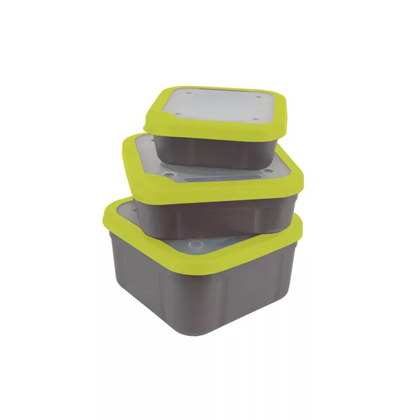 Matrix Bait Boxes Grey/Lime - 3.3pt Csalis Doboz