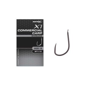   Matrix X1 Commercial Carp 12 Barbless Haczyk z łopatką, bez zadziora 10szt