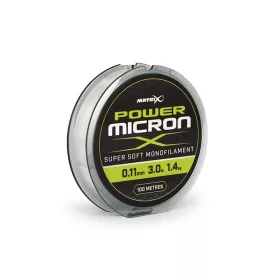 Matrix Power Micron X 0.11mm - 3.0lb 100m Monofilament line