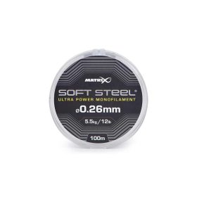   Matrix Soft Steel Ultra Power Monofilament 0,26mm 100m Monofil Żyłka Główna
