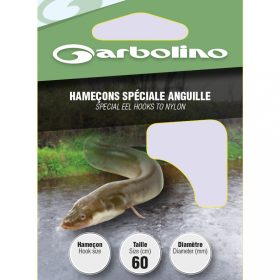   Garbolino - SPECIAL EEL L22 H8 - Monofilowy hak z przyponem - Hak z przyponem - Hak z zadziorem, Hak z łopatką