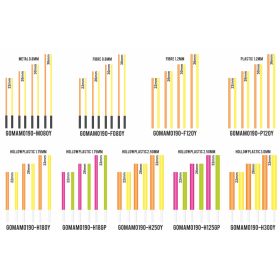   Zestaw anten z pustego plastiku Garbolino Flotteurs Competition Series SP 2,50mm 6szt - Fioletowe i Zielone w 3 rozmiarach