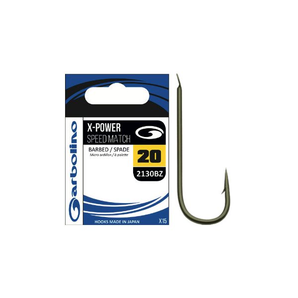 Garbolino 2130BZ hak 18 / X-POWER SPEED MATCH / ROUND BEND hak z długim trzonkiem