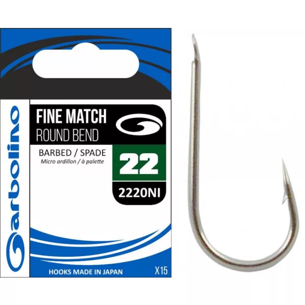 Garbolino 2220NI 18 hak / FINE MATCH / ROUND BEND