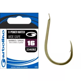 Garbolino 2340BZ hak rozmiar 08 / X-POWER MATCH / WIDE GAPE