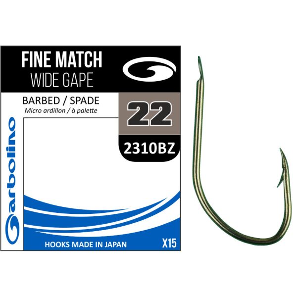 Garbolino FINE MATCH WIDE GAPE / 2310BZ 16 haczyk