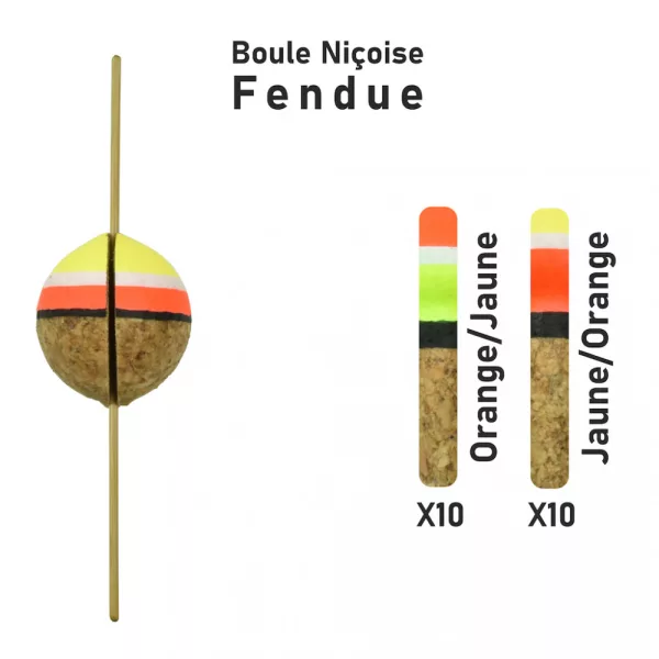 Garbolino - STREAMLINE TROUT FLOAT X20 - SPLITTED NISSA BALL - Floats - Trout float