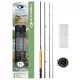 FLY COMBO 86 - #4/5 - ROD + REEL + FLY LINE + BOX + 6 FLIES + CONICAL RIG + LINE CUTTER + NYLON SPOOL Wędka muchowa