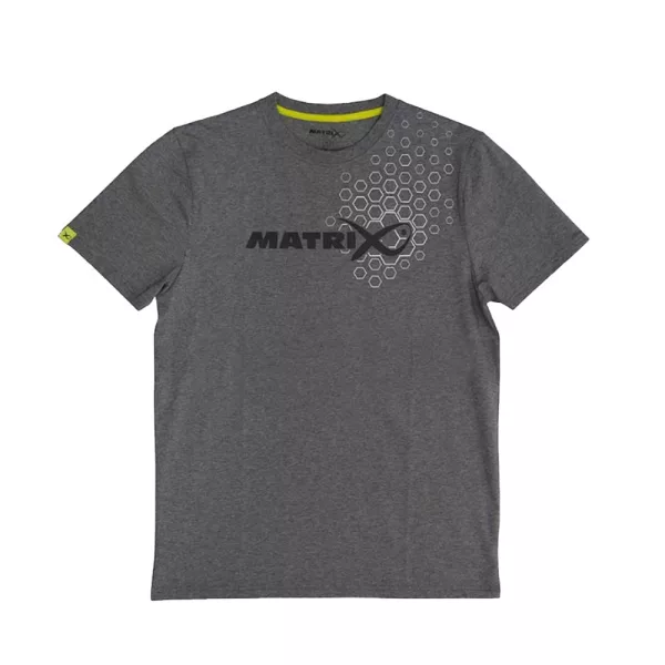 Matrix Hex Print Szara Koszulka S