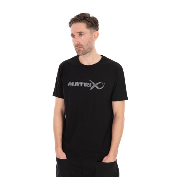 Matrix Nagy Fade Logo Fekete-Szürke Póló M