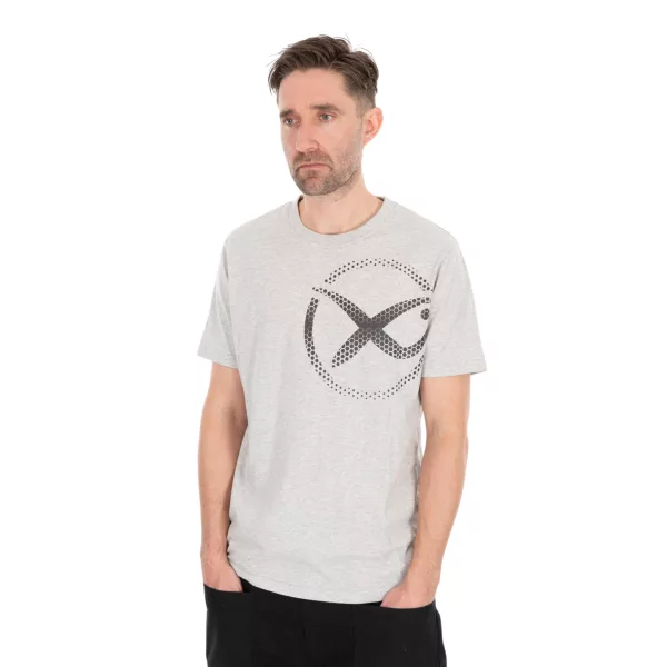 Matrix Nagy Hálós Logó Szürke Póló 2XL