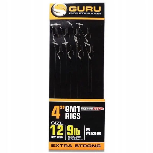 Guru QM1 Speed Stop Ready Rigs 4 förknuten krok - 10 cm - 16 QM1 - 7lb - 0,17mm