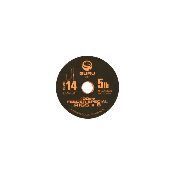 Guru LWGF Feeder Special Rig pre-tied hook - 100cm - size 20