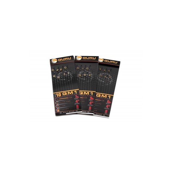Guru Tackle - 2022- QM1 Bait Bands 10cm 14 (0.19mm) - haczyk z przyponem