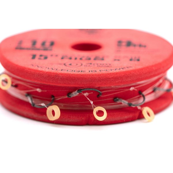 Guru SMWG Bait Bands 10 Haczyk monofilamentowy bezzadziorowy z uszkiem, wstępnie zawiązany, 8 szt.