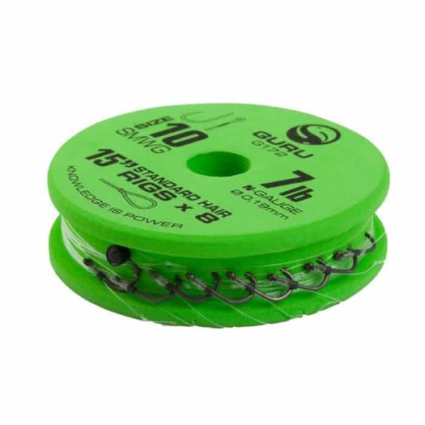 GURU SUPER MWG STANDARD HAIR READY RIGS 15 Size 12 (0.19mm) przypon z haczykiem