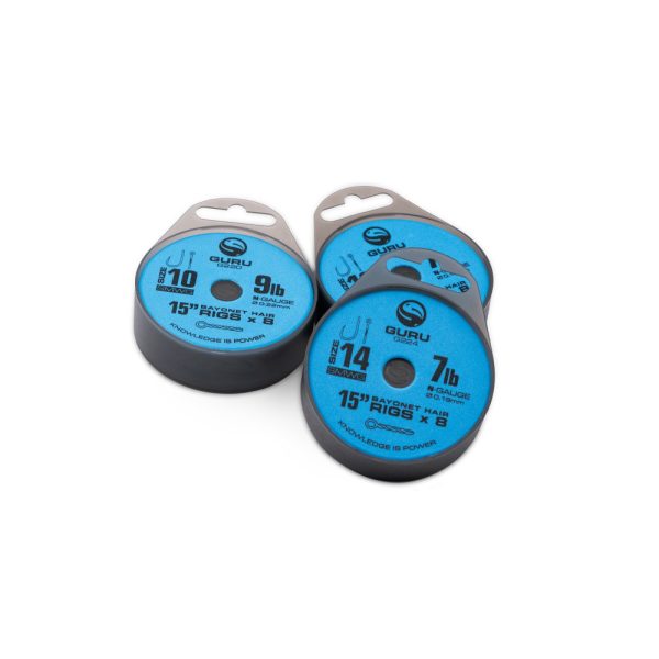 Guru SMWG Bayonet Rig 10 Haczyk monofilamentowy bezzadziorowy z uszkiem, wstępnie zawiązany, 8 szt.