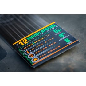   Guru Match Special Rig 12 Zadziorowy, Bez oczka, z łopatką Monofilamentowy Wstępnie zawiązany haczyk 8 szt.