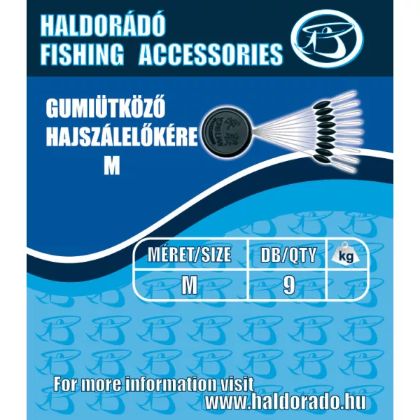 Haldorádó Gumowy stoper na włos średni (M) 9 szt.