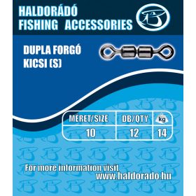 Haldorádó Podwójny krętlik mały (S) 10-14kg 12 szt.