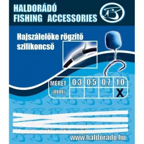   Haldorádó Wężyk silikonowy do mocowania włosa 0,3mm 5szt