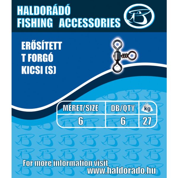 Haldorádó Wzmocniony krętlik T mały (S) 6-27kg 6 szt.