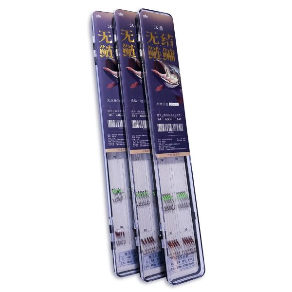 Handing Haczyk na tołpygę do bata/tyczki, wstępnie zawiązany, z łopatką, z zadziorem, rozmiar 4, 10 sztuk.