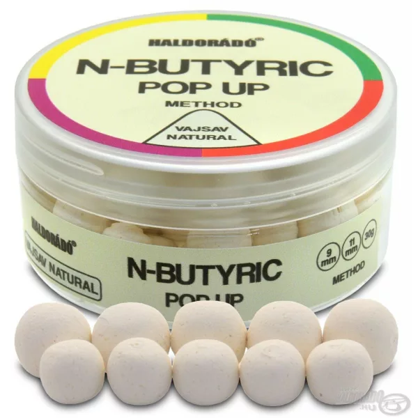 Haldorádó N-Butyric Pop Up Method 9, 11 mm - Kwas masłowy Naturalny