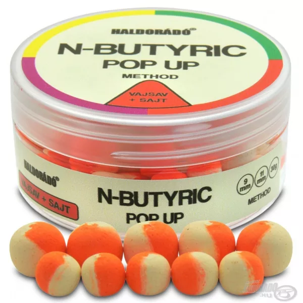 Haldorádó N-Butyric Pop Up Method 9, 11 mm - Kwas masłowy + Ser