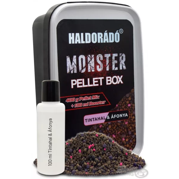 Haldorádó MONSTER Pellet Box - Kałamarnica & Borówka