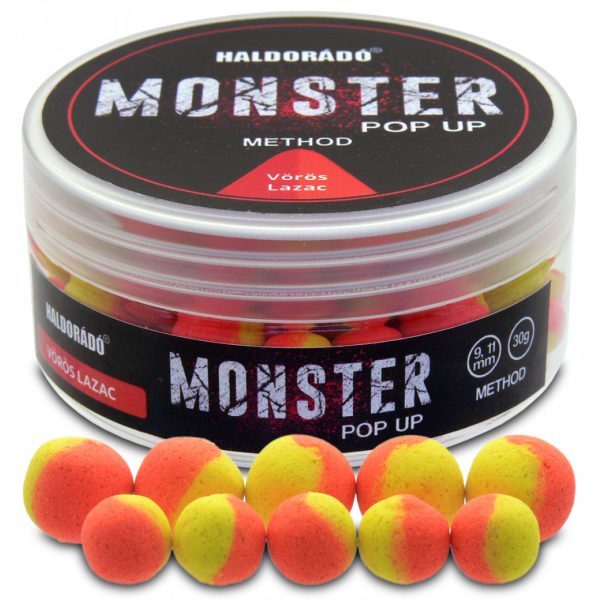 Haldorádó Monster Pop Up Method Czerwony Łosoś 30gr 9-11mm