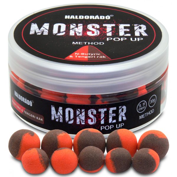 Haldorádó Monster Pop Up Method Kwas Masłowy-Rak Morski 30gr 9-11mm