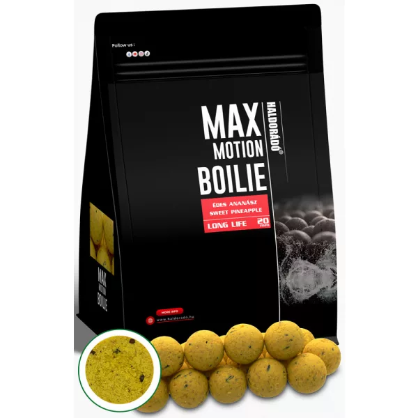 Haldorádó Max Motion Boilie Długotrwała Słodki Ananas 800gr 20mm kulka proteinowa