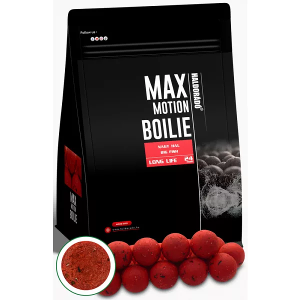 Haldorádó Max Motion Boilie Długotrwała Duża Ryba 800gr 24mm kulka proteinowa