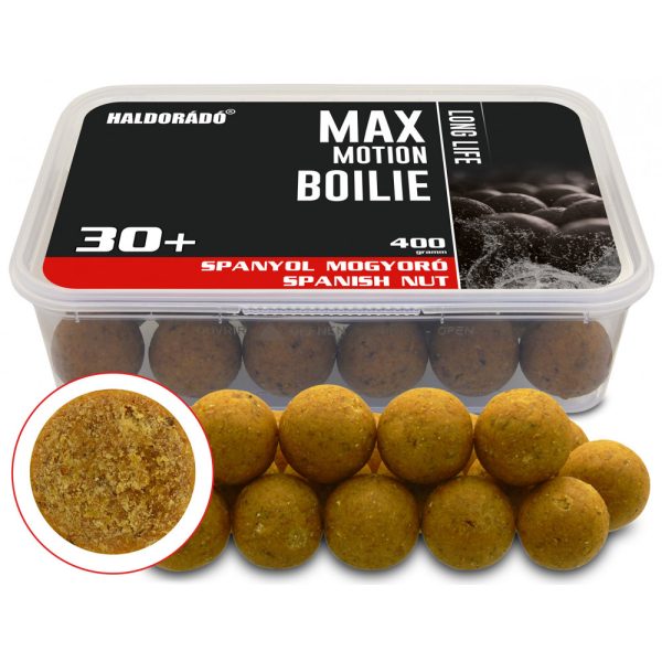 Haldorádó Max Motion Boilie Długotrwałe Orzech Hiszpański 400gr 30mm Kulki proteinowe