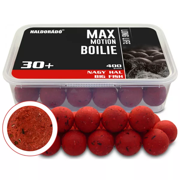 Haldorádó Max Motion Boilie Długotrwałe Duża Ryba 400gr 30mm Kulki proteinowe
