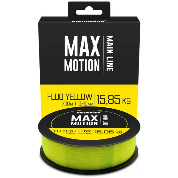Haldorádó Max Motion 0,40mm 700m Monofil żyłka główna - Fluo Żółty