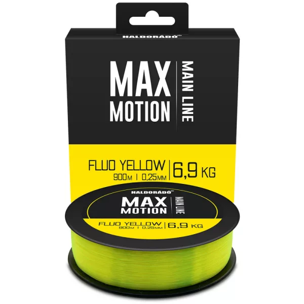 Haldorádó Max Motion 0,25mm 900m Monofil żyłka główna - Fluo Żółty