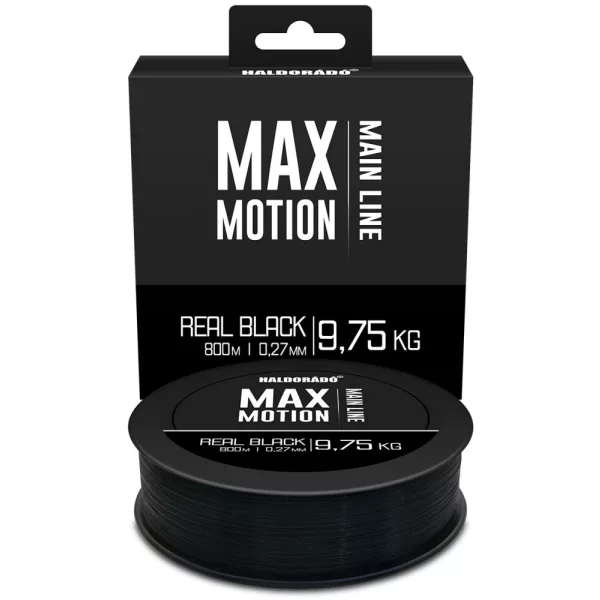 Haldorádó Max Motion 0,27mm 800m Monofil żyłka główna - Real Black/czarny