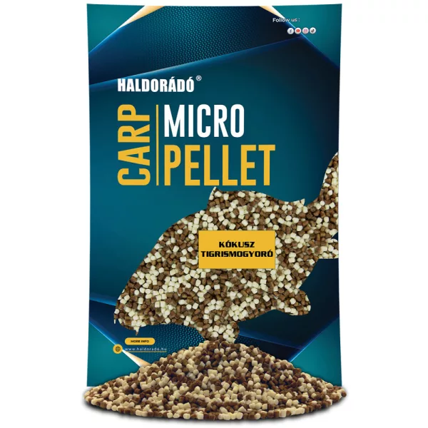 Haldorádó Mikro Pellet Karpiowy Kokos-Orzech Tygrysi 600gr 3mm Pellet zanętowy