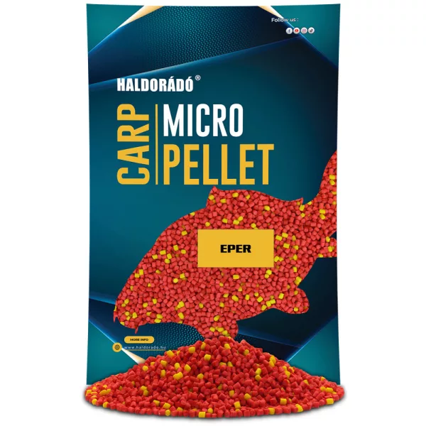 Haldorádó Mikro Pellet Karpiowy Truskawka 600gr 3mm Pellet zanętowy