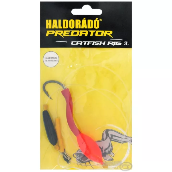Haldorádó Catfish Rig 3 Zestaw Pop-Up Sumowy z Miękką Przynętą 80cm
