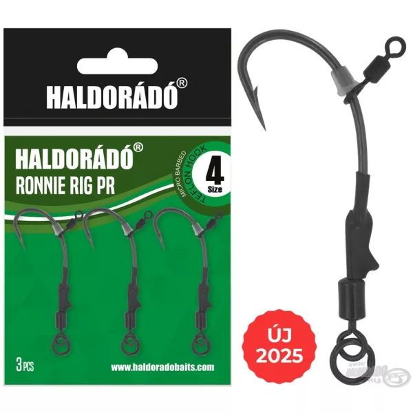 Haldorádó Ronnie Rig PR-4 Zawiązany Haczyk do Boilie 3szt