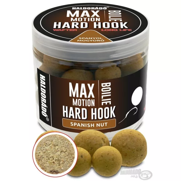 Haldorádó Max Motion Boilie Hard Hook Wafter 16, 20mm Hiszpańskie Orzechy Kulki proteinowe do przynęty 100gr