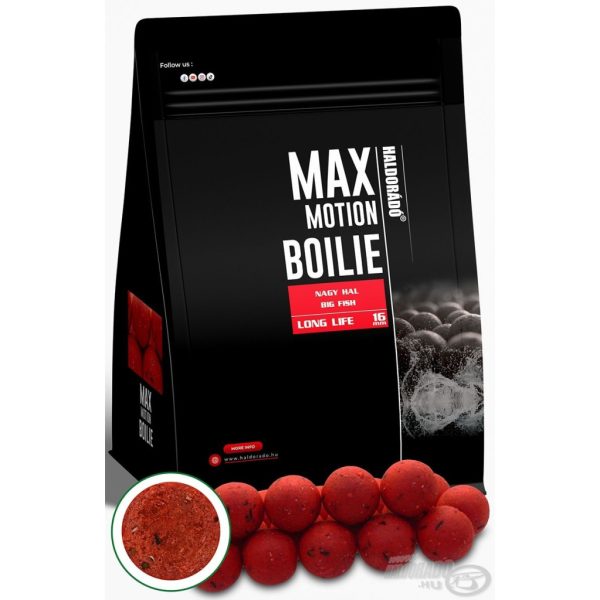 Haldorádó Max Motion Boilie Long Life 16mm Duża Ryba Kulka Proteinowa 800gr