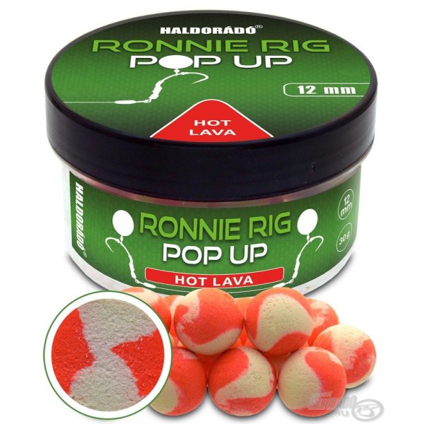 Haldorádó Ronnie Rig Pop Up Hot Lava 12mm Przynętowe Kulki Proteinowe 30gr