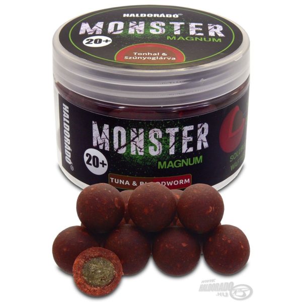 Haldorádó Monster Magnum 20+mm Tuńczyk & Larwa Komara Kulka Proteinowa Zanętowa 70gr